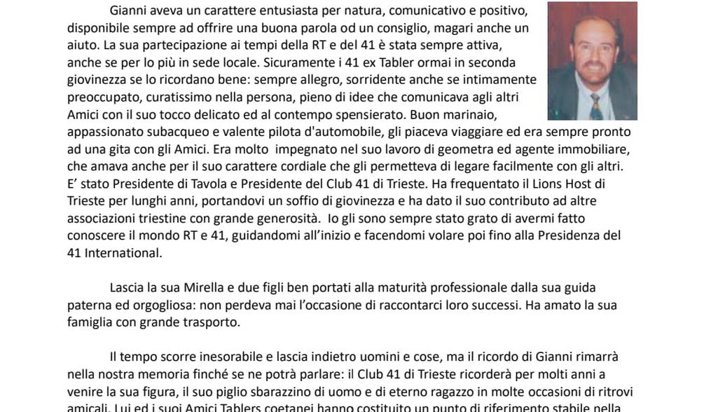 In ricordo di Gianni Polito