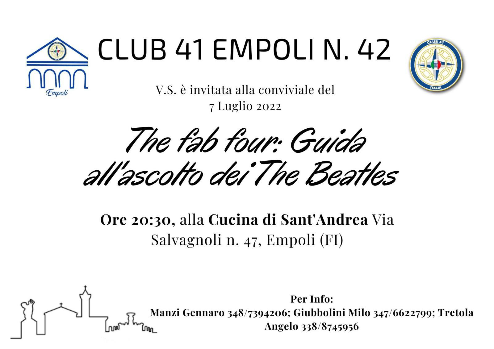 Conviviale del 07 Luglio 2022