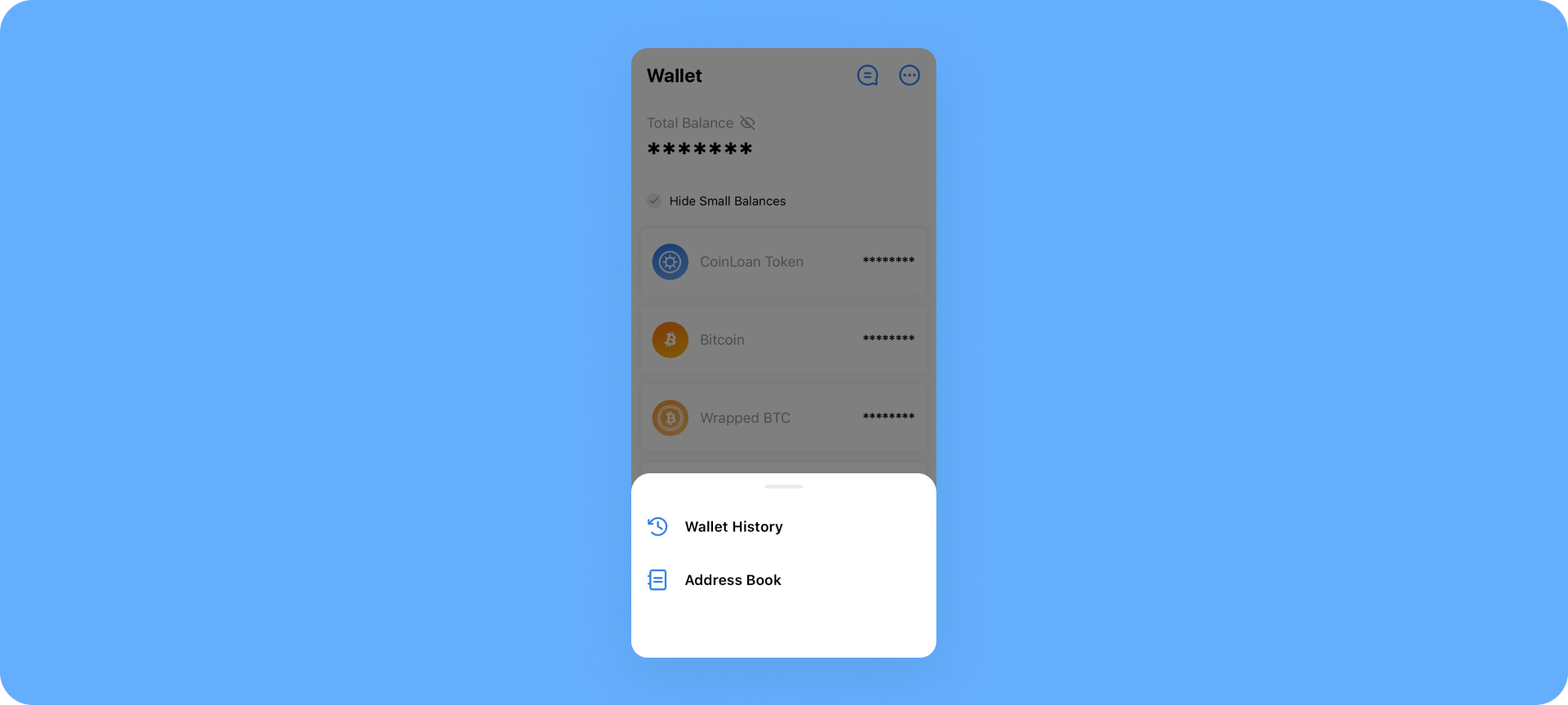 Address Book feature — Mobile app