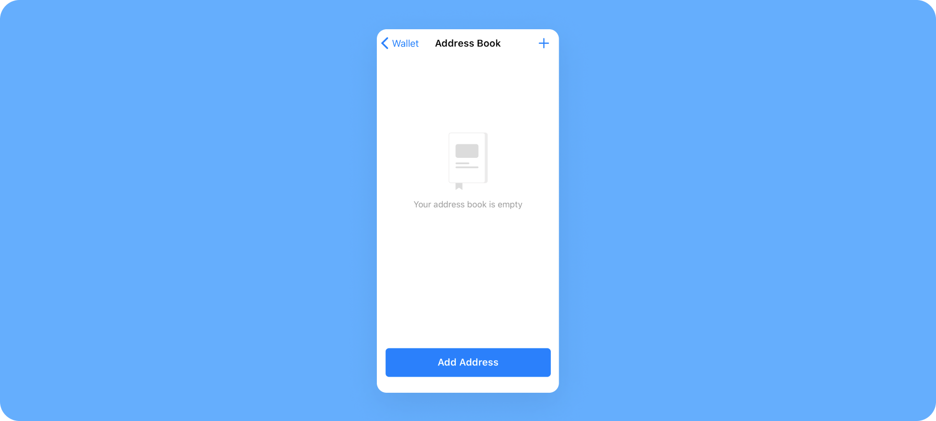 Adding addresses to Address Book — Mobile app