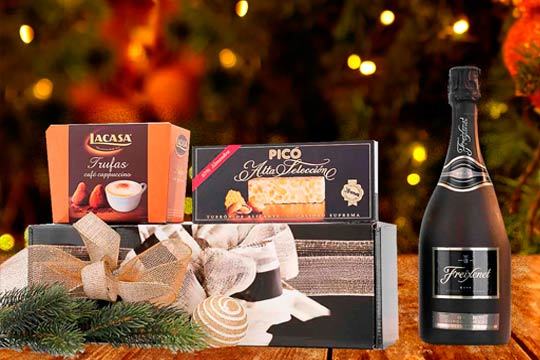 Lote Navidad Ángel: cava, turrón, trufas... ¡El sabor de la tradición!