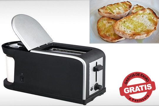 Tostadora cafetera 2 en 1 ¡Todo en un único electrodoméstico! 