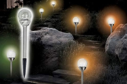 Pack de 4 Lámparas Solares Eco Solem para Jardín