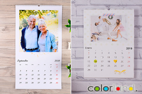 Fotocalendario A3 o A4 ¡Crea tu calendario con tus propias fotos!