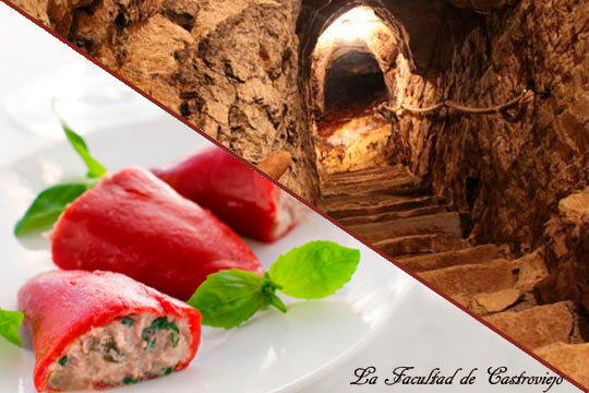 Menú riojano o degustación + Cata de vinos y visita en Bodegas Lecea y sus calados subterráneos (La Rioja)