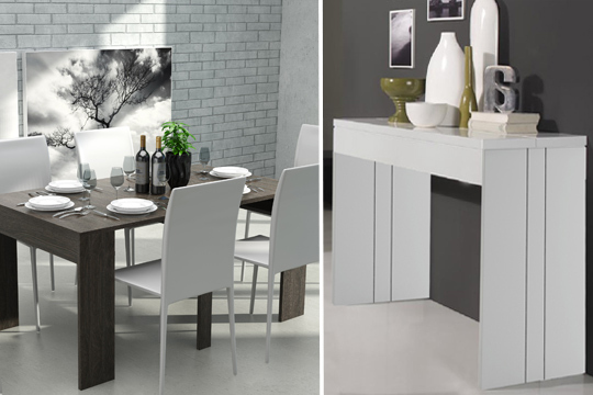 Muebles Colectivia - Mueble 2 en 1: Consola y Mesa extensible de ... Muebles Colectivia - Mueble 2 en 1: Consola y Mesa extensible de ...