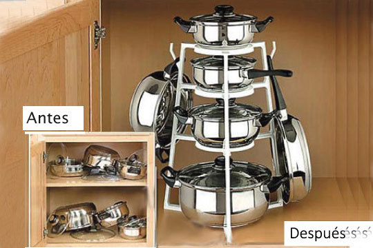 Productos Colectivia - Organizador de batería de cocina ¡Tus ollas