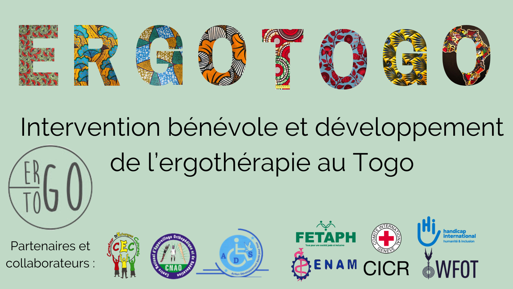 Projet bénévolat : Promouvoir l'Ergothérapie au Togo