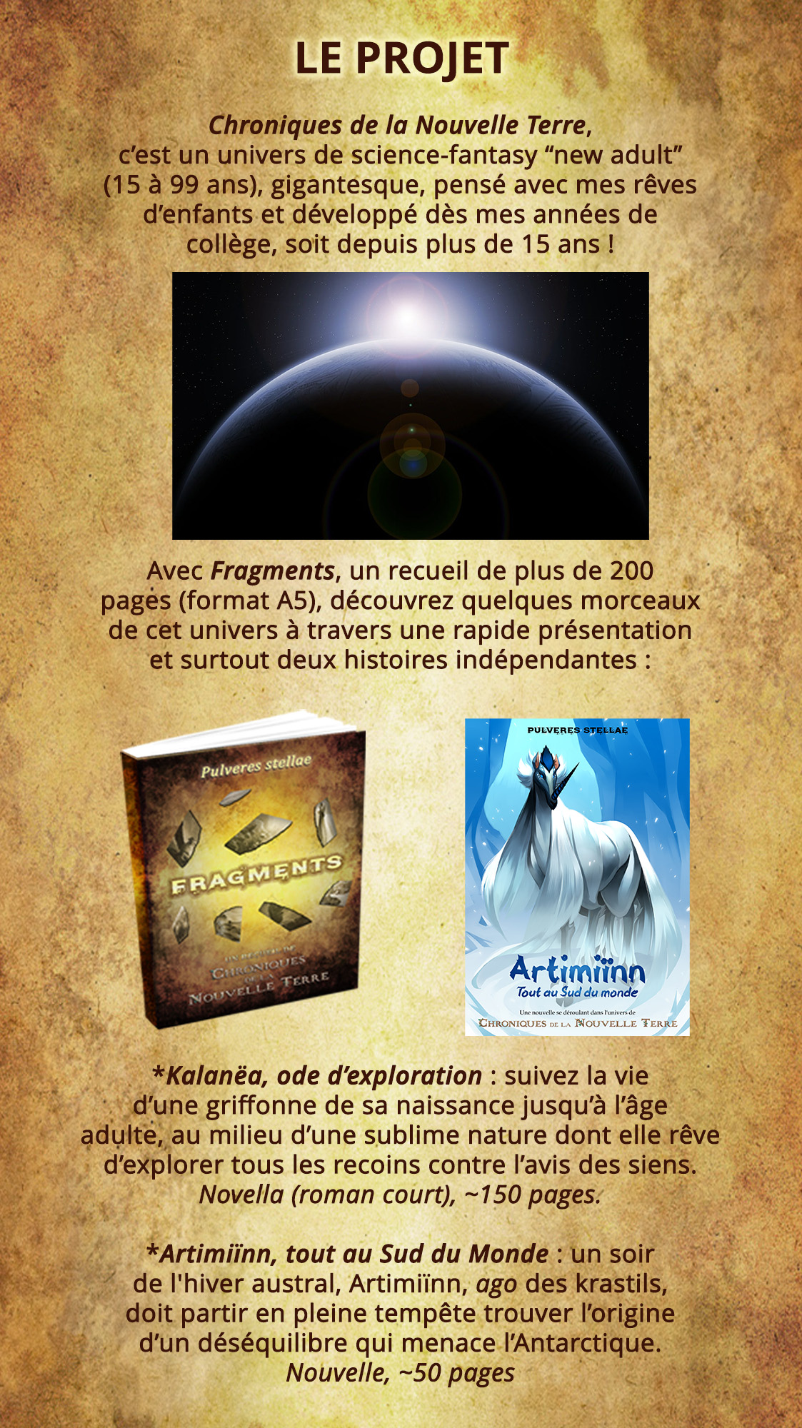 Fragments chroniques d #39 une Nouvelle Terre Fragments chroniques d #39 une Nouvelle Terre