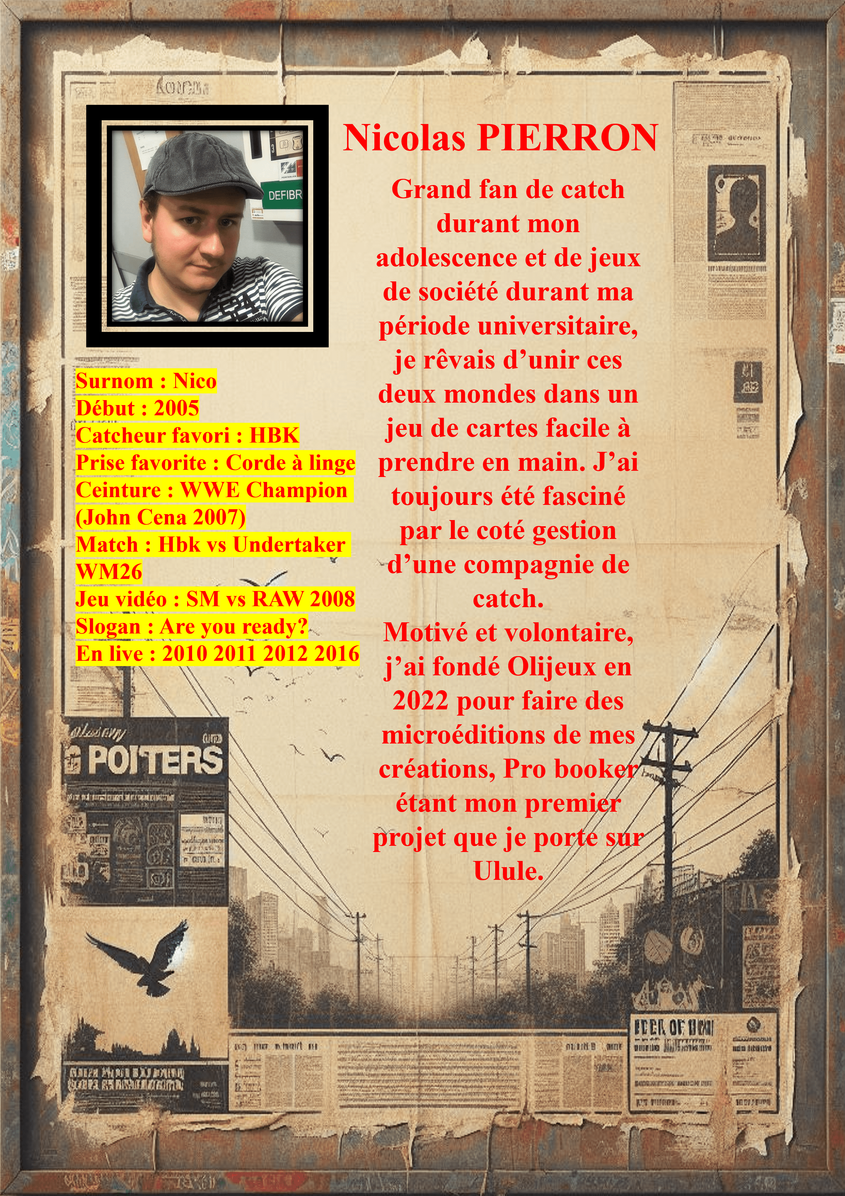 Pro Booker Jeu de gestion dans l'univers du catch