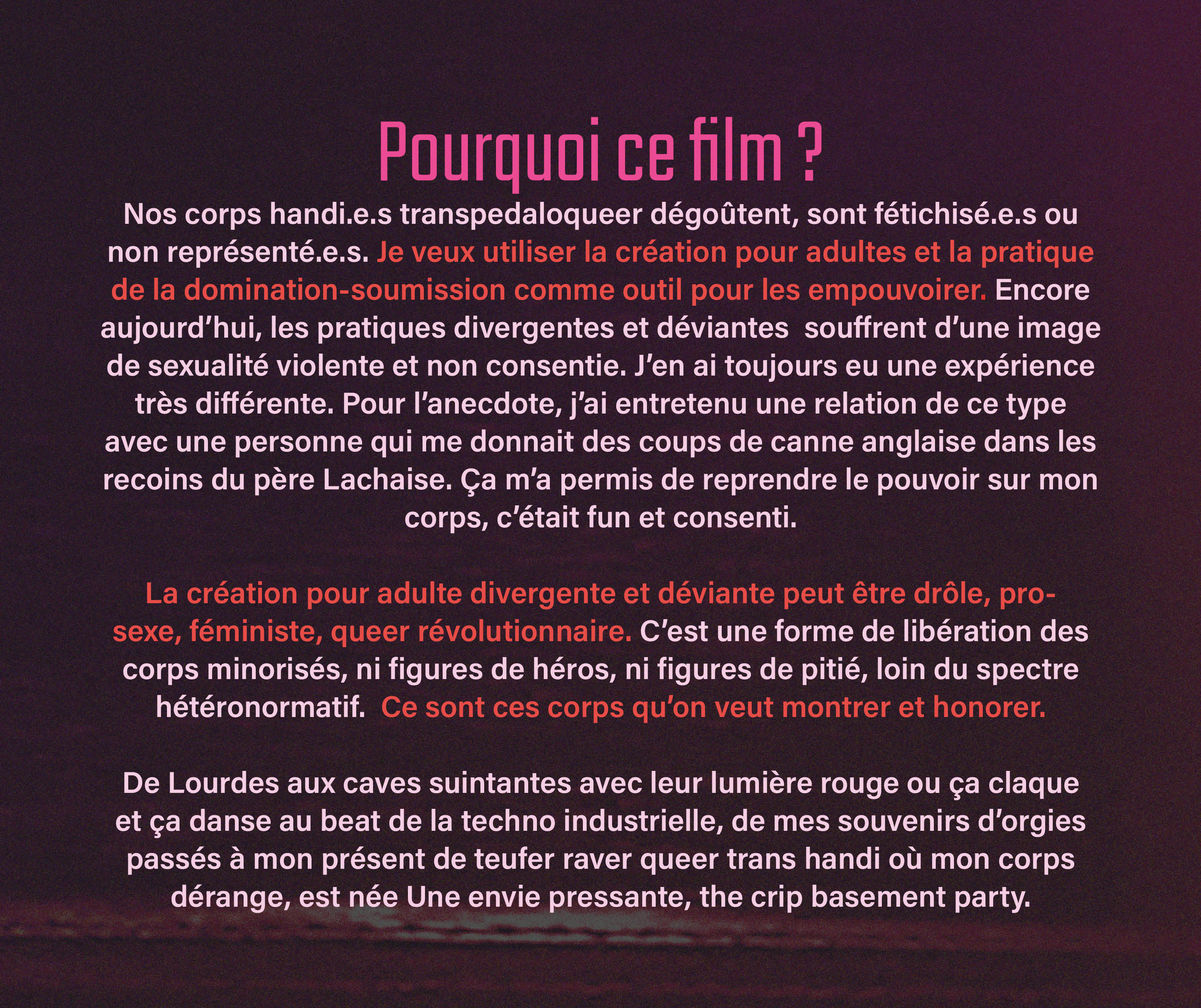 Une envie pressante, the crip basement party ! - Ulule