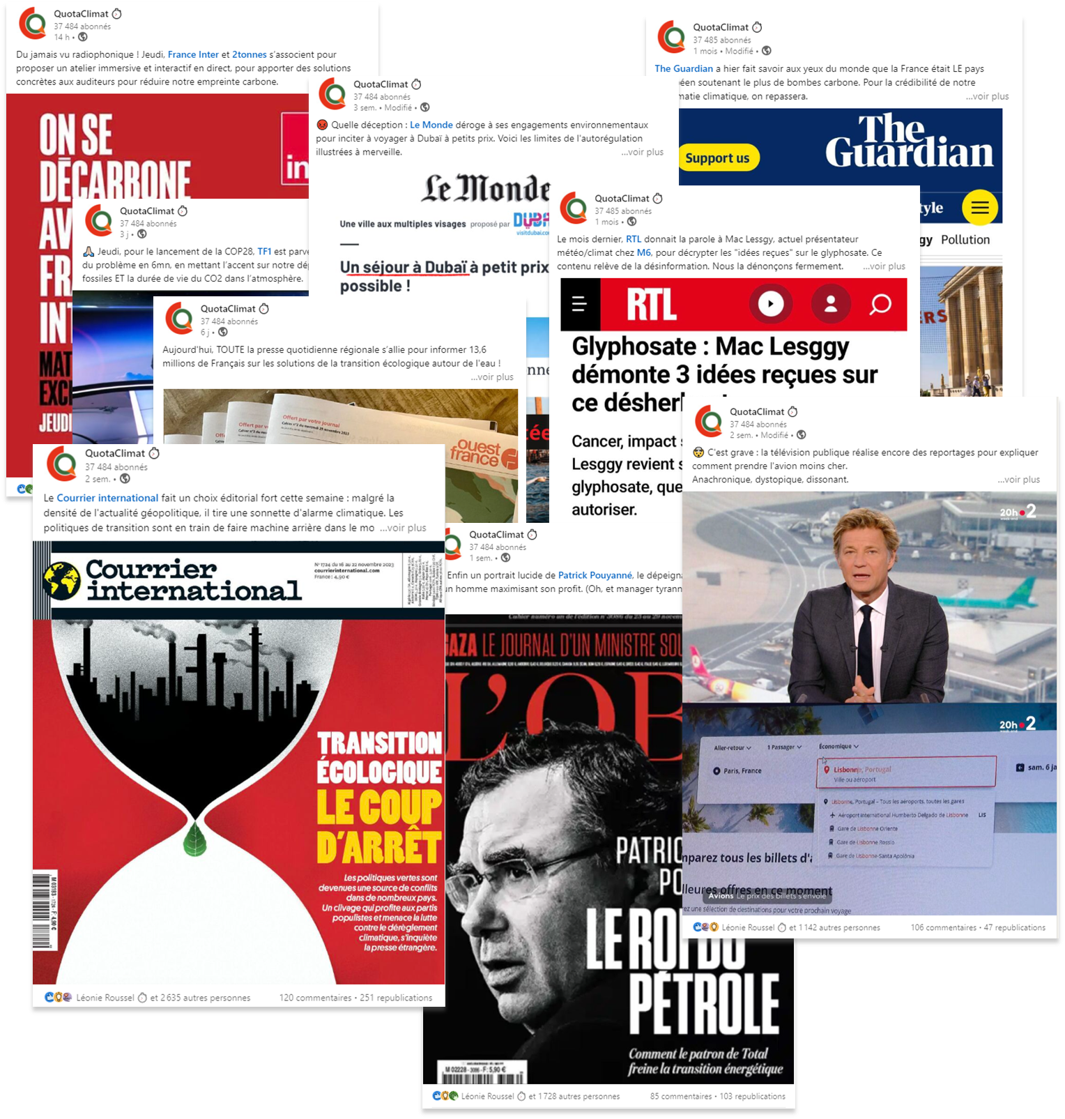 QuotaClimat Mettre l'écologie à l'agenda médiatique Ulule