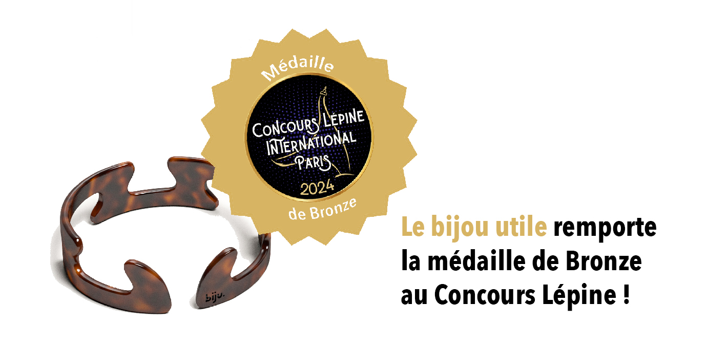 Médaille CONCOURS LEPINE INTERNATIONAL PARIS 2024 de Bronze Le bijou utile remp la médaille de Bron au Concours Lépine
