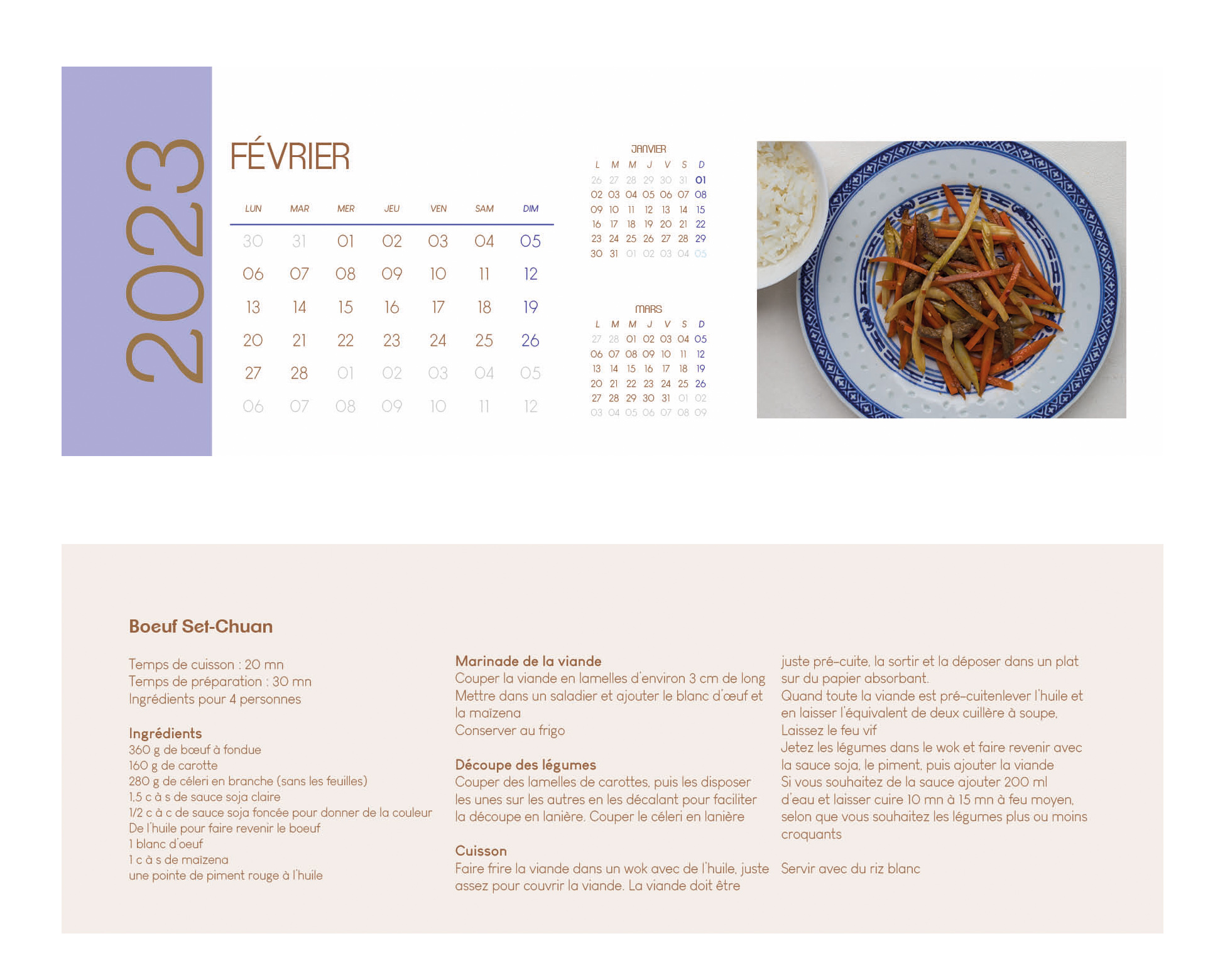 Le temps des saveurs - Calendrier 2023 - Ulule