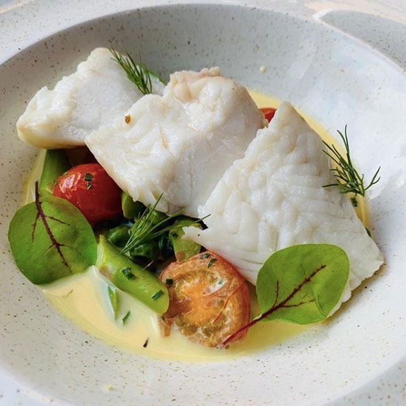 Elnecot - saffron poached monkfish