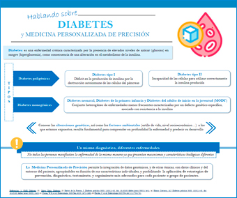 Infografía Hablando sobre Diabetes y Medicina Personalizada de Precisión