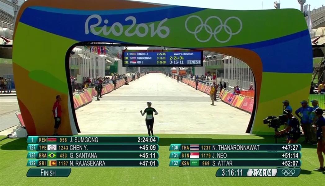 سارة العطار تختتم مشاركة السعوديات في الدورة الأوليمبية بسباق الماراثون (صور)