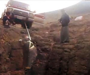 المغامر المديني لحظة نزوله