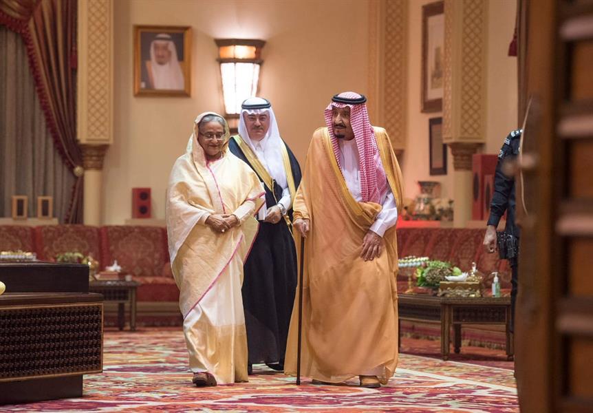 خادم الحرمين الشريفين يستقبل رئيسة وزراء بنجلاديش خادم الحرمين الشريفين يستقبل رئيسة وزراء بنجلاديش