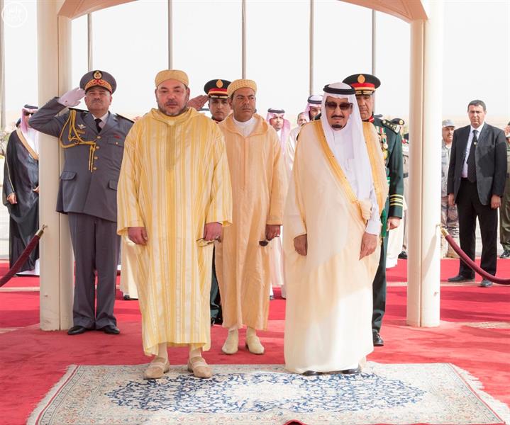  خادم الحرمين الشريفين يستقبل الملك محمد السادس ملك المغرب