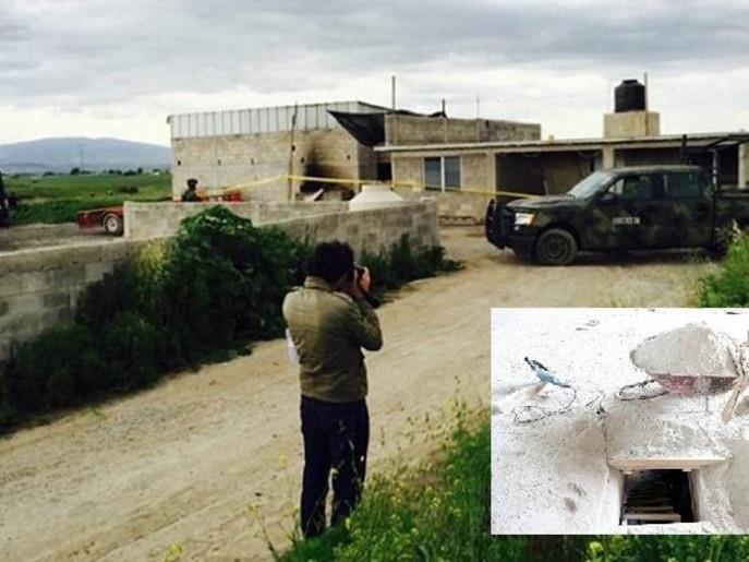 في هذا البناء بدأ حفر النفق بمعدات ضخمة، حتى الزنزانة التي اختفى منها غوزمان ليلا إلى المبنى نفسه