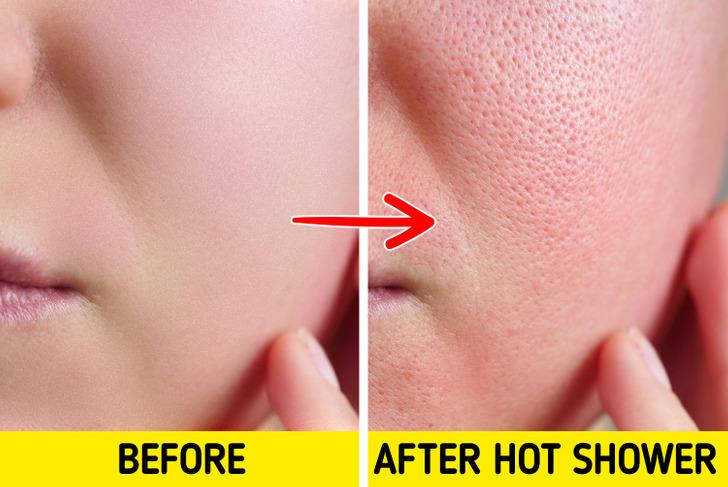 غسل الوجه بالماء الساخن غسل الوجه بالماء الساخن