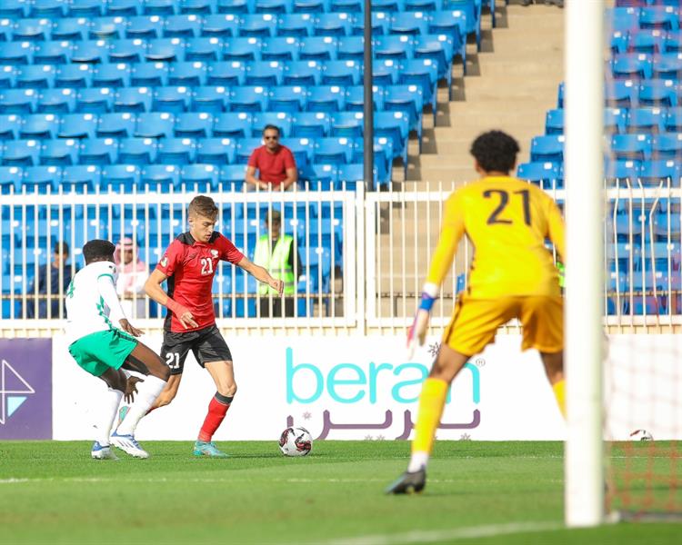 الأخضر الشاب يفوز برباعية أمام فلسطين ويتأهل لنهائي كأس العرب تحت 20 عامًا الأخضر الشاب يفوز برباعية أمام فلسطين ويتأهل لنهائي كأس العرب تحت 20 عامًا