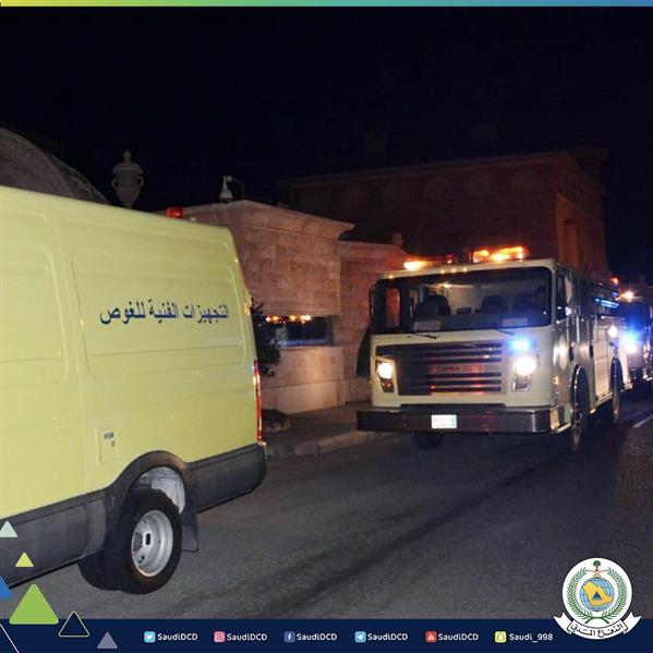 انتشال جـثـة مقيم من قاع أحد المسابح بأبحر الجنوبية