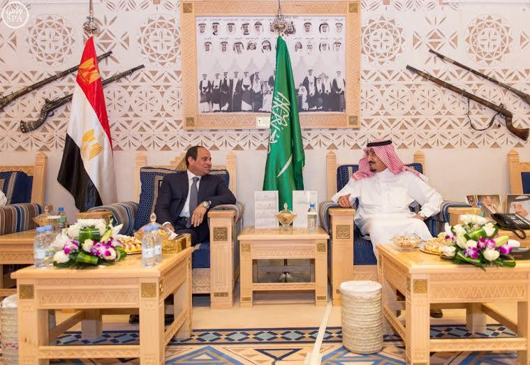 خادم الحرمين يستقبل الرئيس السيسي