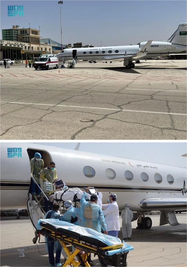 الإخلاء الطبي الجوي ينقل مواطناً مصاباً بفيروس كورونا من الأردن
