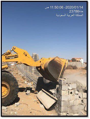 إزالة 14 ألف متر مربع تعديات في جدة