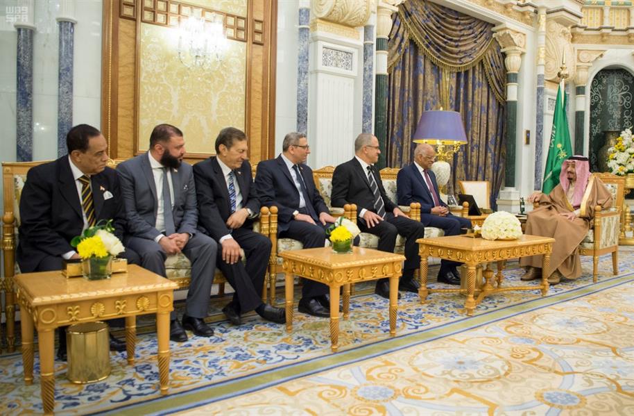 خادم الحرمين يستقبل رئيس مجلس النواب المصري