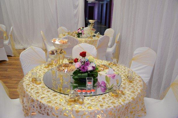 تجهيزات فاخرة في احتفال 