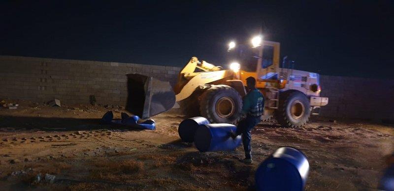 جانب من المداهمة