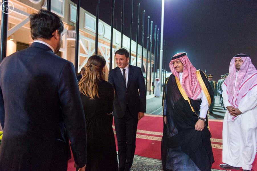 رئيس وزراء جمهورية إيطاليا يصل الرياض رئيس وزراء جمهورية إيطاليا يصل الرياض