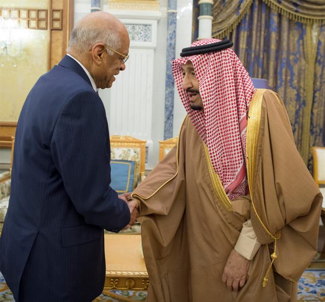 خادم الحرمين يستقبل رئيس مجلس النواب المصري
