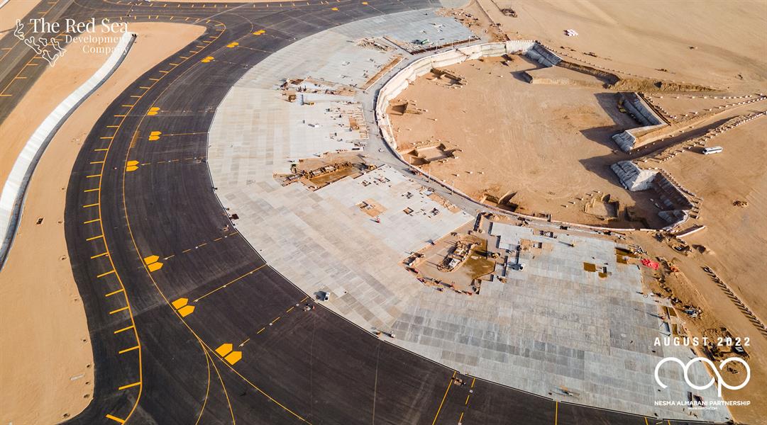 صور جوية ترصد التقدم في مشروع مطار البحر الأحمر الدولي