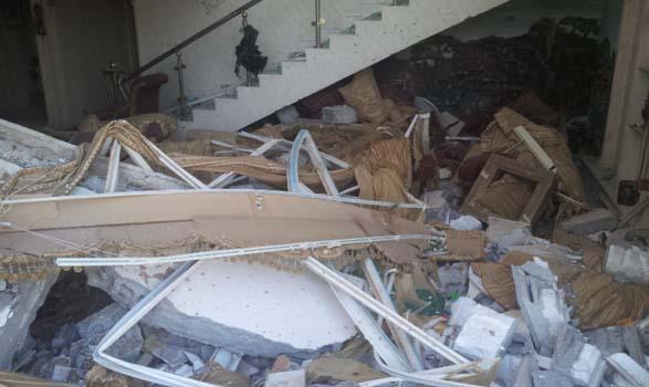 انفجار في فيلا سكنية نتيجة تسرب غاز