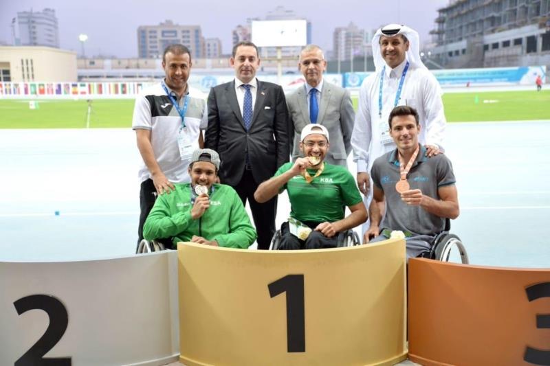 منتخب ألعاب القوى لذوي الإعاقة يحقق ذهبية وفضية وبرونزيتين بأول أيام بطولة فزاع الدولية - صور