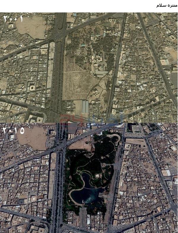 صور بالأقمار الصناعية تبرز التوسع العمراني ونشأة مواقع هامة بالعاصمة الرياض