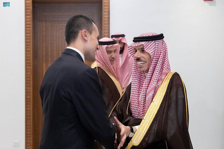 وزير الخارجية يستقبل نظيره الإيطالي 