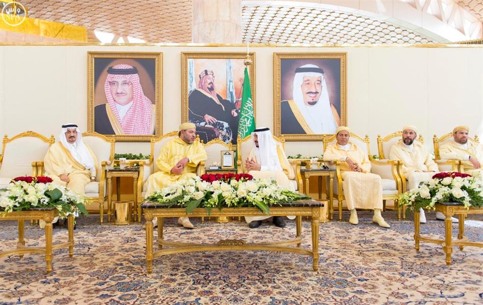  خادم الحرمين الشريفين يستقبل الملك محمد السادس ملك المغرب