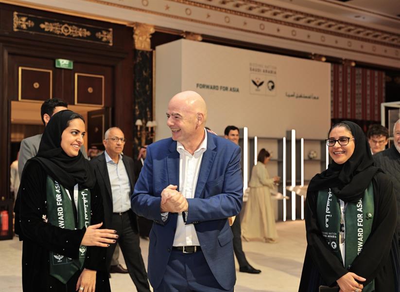 إنفانتينو يزور البيت السعودي في إنفانتينو يزور البيت السعودي في