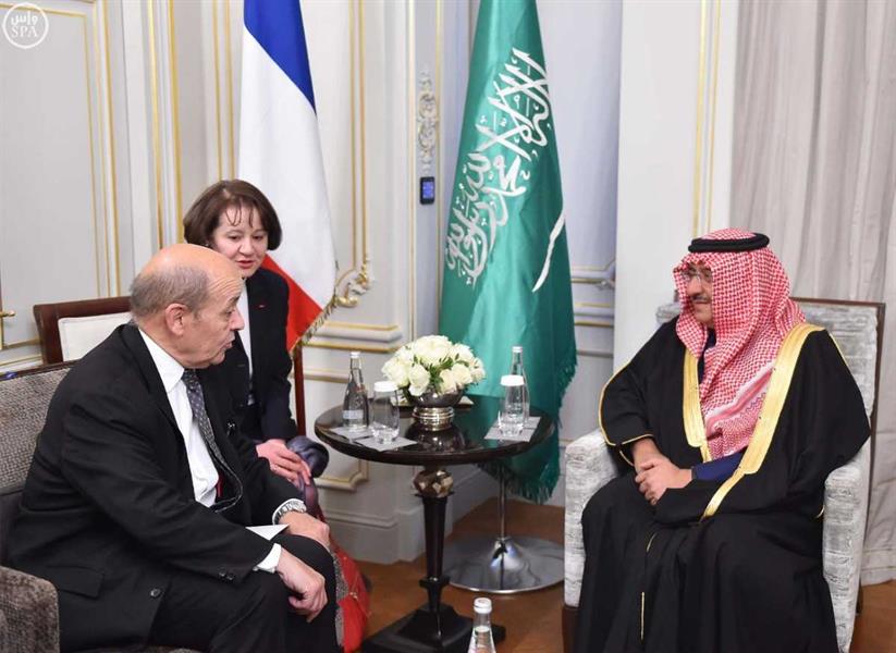 سمو ولي العهد يستقبل وزير الدفاع الفرنسي سمو ولي العهد يستقبل وزير الدفاع الفرنسي