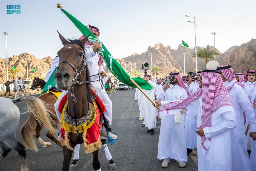 تضمنت فعاليات متنوعة.. شاهد احتفالات اليوم الوطني في مناطق المملكة 