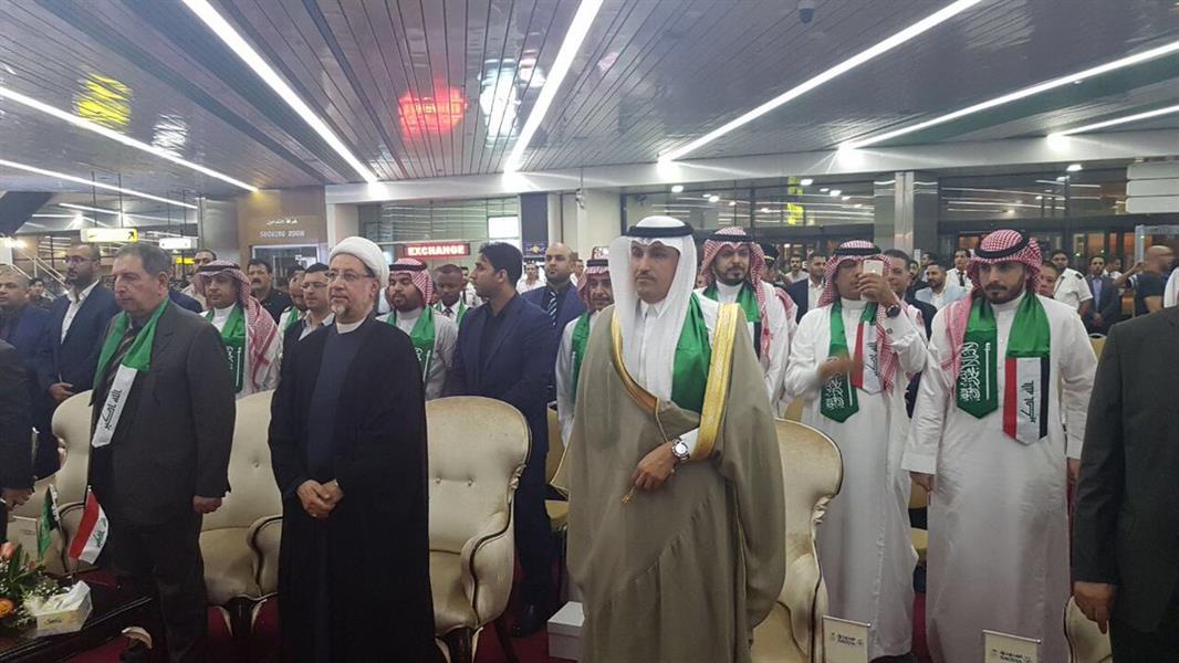 بالصور.. هبوط أول طائرة للخطوط السعودية في بغداد للمرة الأولى منذ 27 عاماً