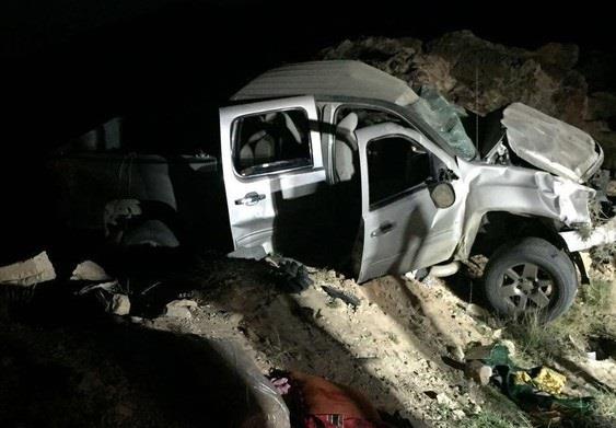 انقلاب مركبة تقل أسرة من ٨ أشخاص في عقبة برمة انقلاب مركبة تقل أسرة من ٨ أشخاص في عقبة برمة