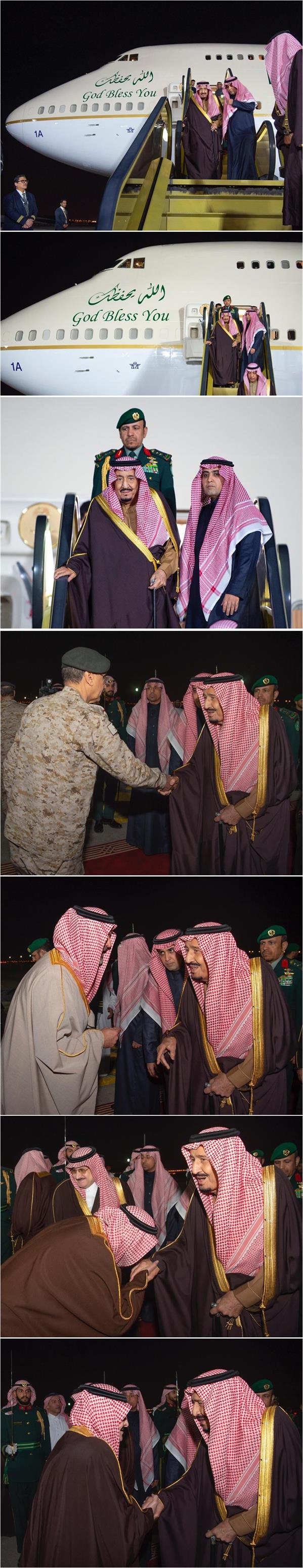 خادم الحرمين يصل الرياض قادماً من عمان