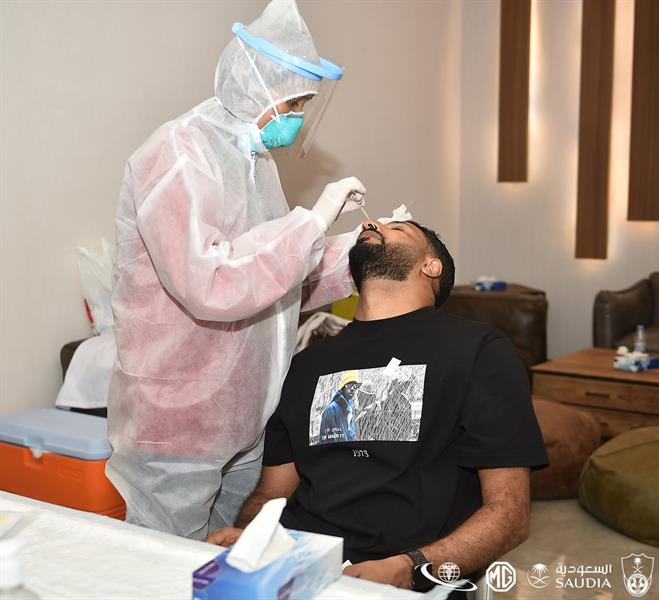 مسحة طبية للأهلي قبل مواجهة مسحة طبية للأهلي قبل مواجهة