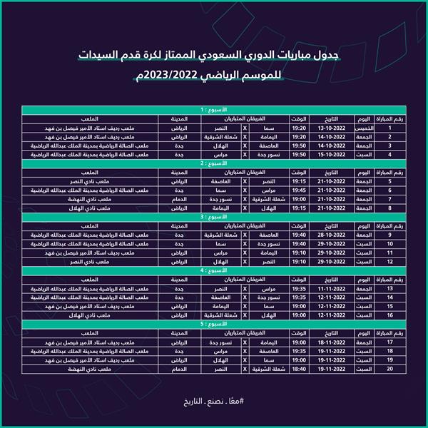 جدول مباريات جدول مباريات